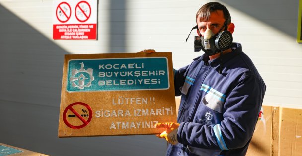 Kocaeli'nin bankı, parkı, çöp kovası hepsi burada üretiliyor;  Kent mobilyaları Büyükşehir imzası taşıyor