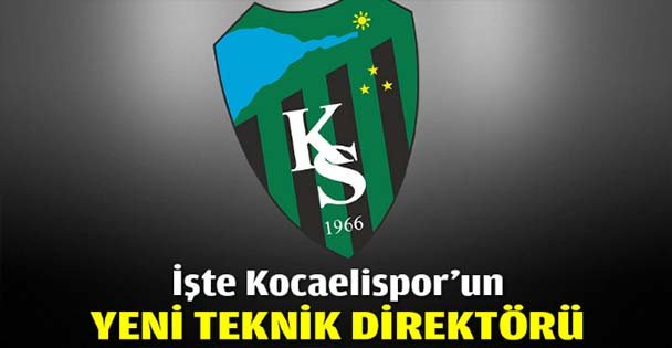 Kocaelispor'un yeni teknik direktörü
