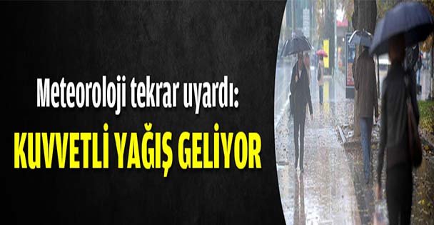 Kocaeli'ye ikinci uyarı