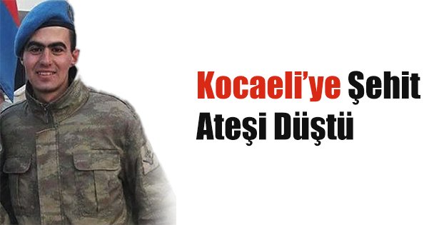 Kocaeli'ye şehit ateşi düştü