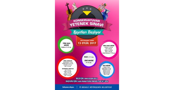 Konservatuvar Yetenek Sınav   başvuruları