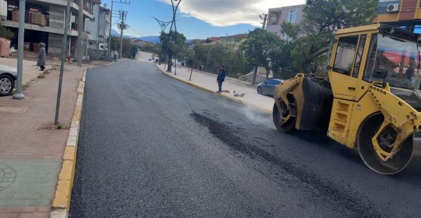 Körfez Hamit Kaplan Caddesi Asfaltlandı