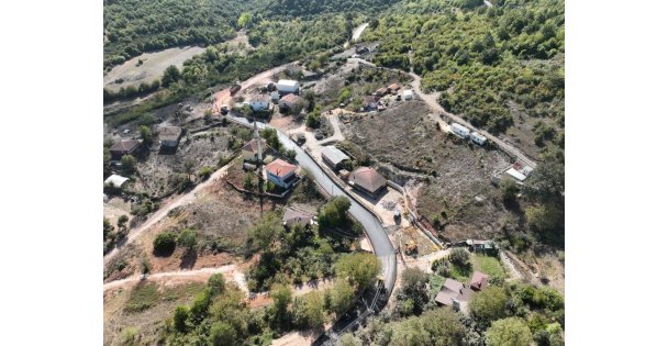 Körfez'de köy yollarına Büyükşehir dokunuşu