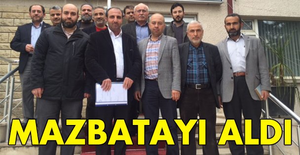 Korkmaz mazbatayı aldı