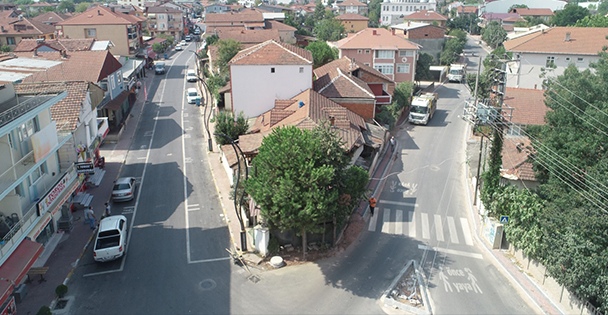 Köseköy'de caddeleri artık daha konforlu