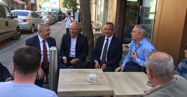 Köşker'den esnaf ziyareti