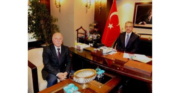 Köşker'e Erzurum'dan konuk başkan