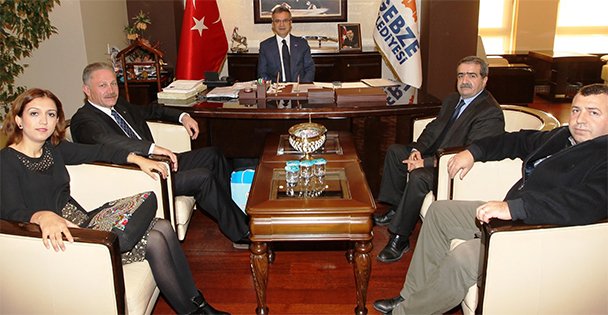Köşker'e Hanak'tan konuk başkan