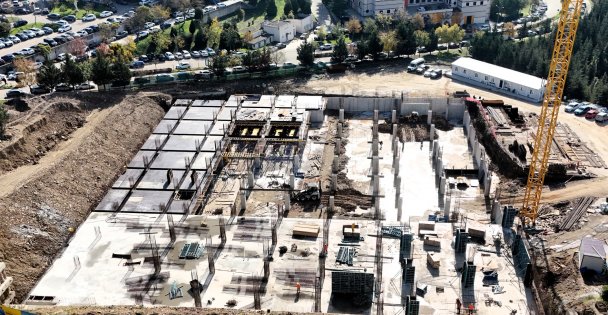 KOÜ Camii ve Otopark projesinde ilerleme yüzde 40