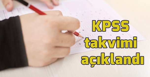 KPSS takvimi açıklandı