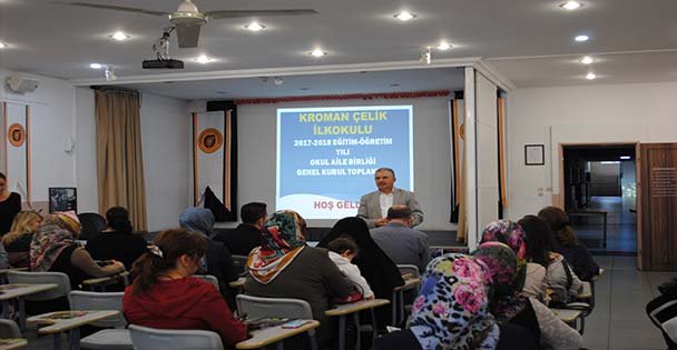 Kroman Çelik'te okul aile birliği seçildi