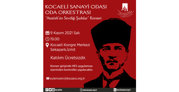 KSO Oda Orkestrası, Atatürk'ün sevdiği şarkıları seslendirecek