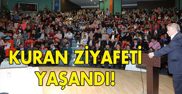 Kuran ziyafeti yaşandı