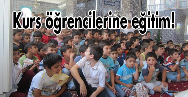 Kurs öğrencilerine eğitim!