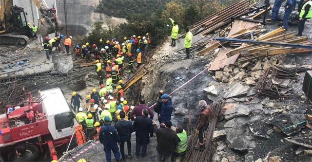 Kuzey Marmara Otoyolu'nda iş kazası!