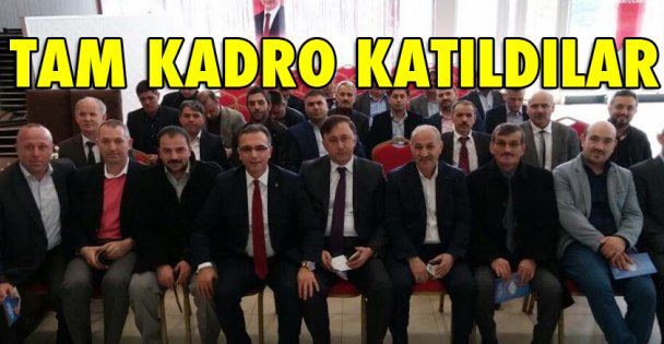Mahalle başkanları tam kadro katıldı