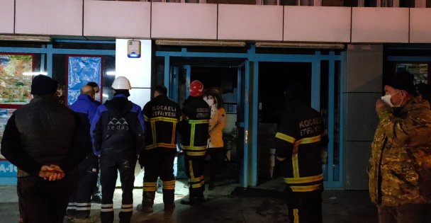 Markette çıkan yangın söndürüldü