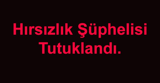 Markette Hırsızlık