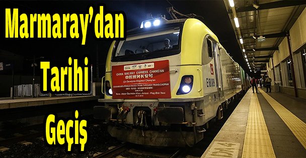 Marmaray'dan tarihi geçiş