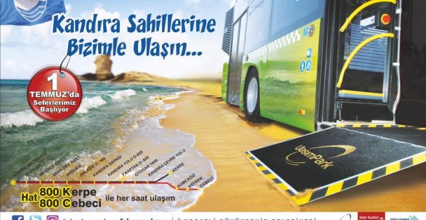 Mavi bayraklı plajlara konforlu ulaşım