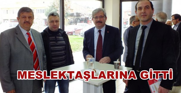 Meslektaşlarına gitti