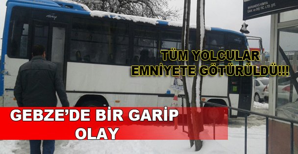 Minibüs yolcularla birlikte Emniyet'e götürüldü!