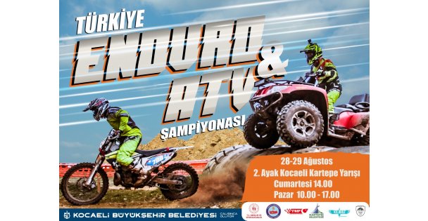 Motosiklette Türkiye Enduro ve ATV Şampiyonası, Kocaeli'de yapılacak