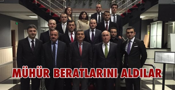 Mühür beratlarını aldılar