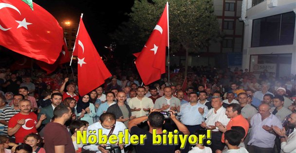 Nöbetler bitiyor!