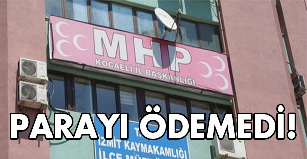 Ödeme yapılmadı!