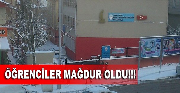 Öğrenciler mağdur oldu