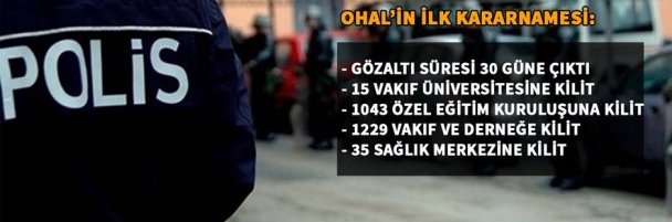 OHAL KARARNAMESİ: FETÖ İLE İLİŞKİLİ KİŞİLER MEMURLUKTAN ATILACAK