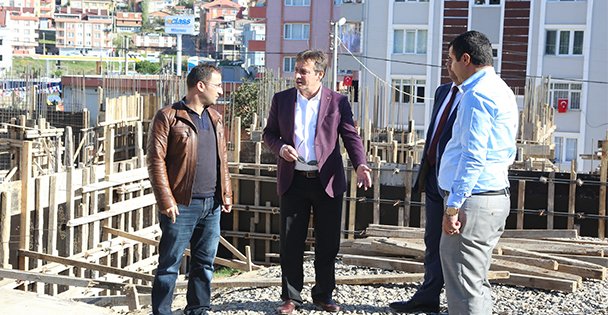 Okulda inşaat çalışmaları hızlandı