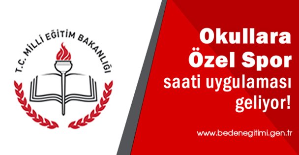 Okullara spor saati uygulaması!