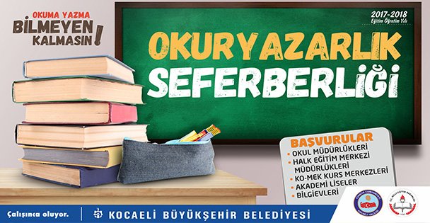 Okuma yazma seferberliği başlıyor
