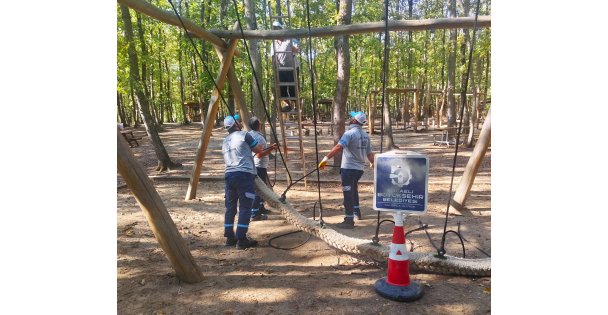 Ormanyada oyun gruplarına periyodik bakım