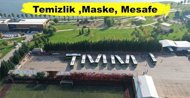 Otobüslerle Temizlik, Maske Ve Mesafe Koreografisi