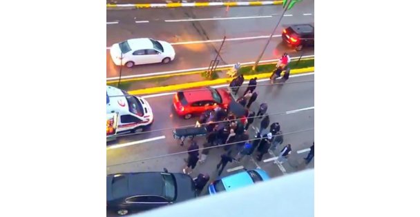 Otomobilin çarptığı yaya yaralandı