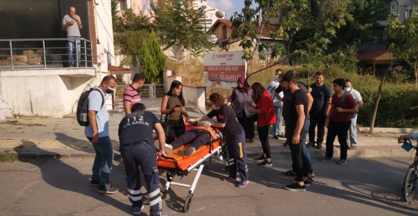 Panelvanla Çarpışan Motosikletin Sürücüsü Yaralandı