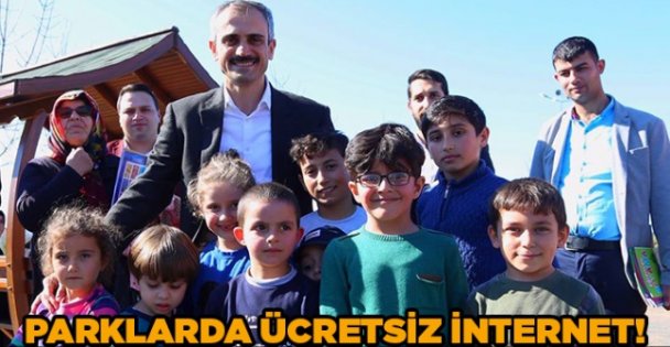 Parklarda ücretsiz internet!