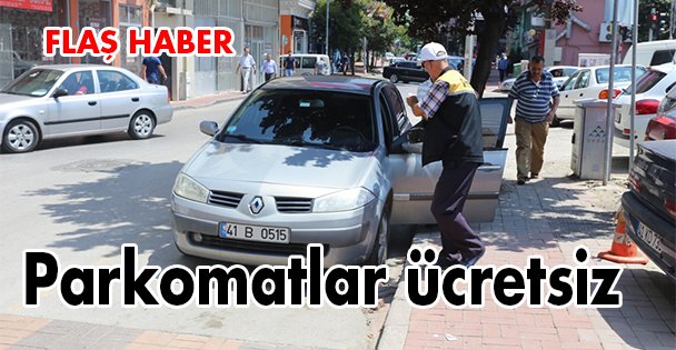 Parkomatlar ücretsiz