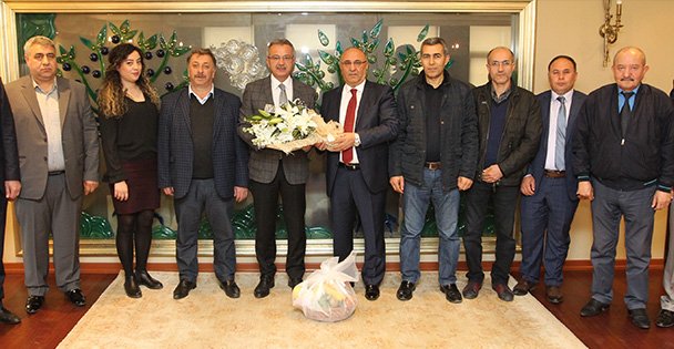 Pazarcılar Odası Köşker'e geldi