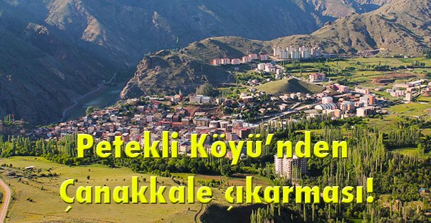 Petekli Köyü'nden Çanakkale çıkarması!