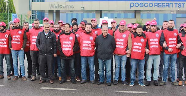 Posco Assan işçilerinin mücadelesi sürüyor
