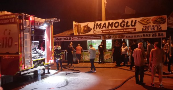 Restoran mutfağında yangın!