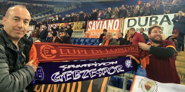 Roma maçında Gebzespor atkısı!