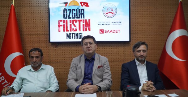 SAADET KOCAELİ'DEN ÖZGÜR FİLİSTİN MİTİNGİNE DAVET