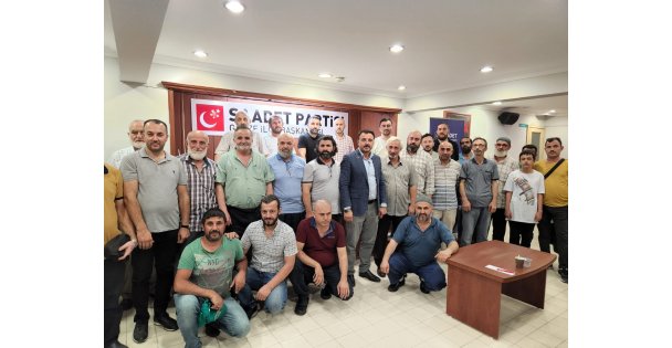 Saadet partisi Gebze aylık divan toplantısı gerçekleşti