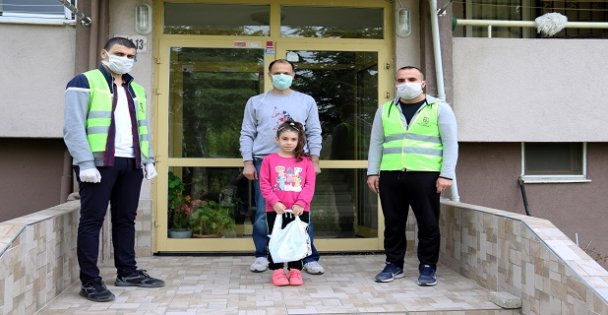 Sağlık çalışanlarının çocuklarına sürpriz