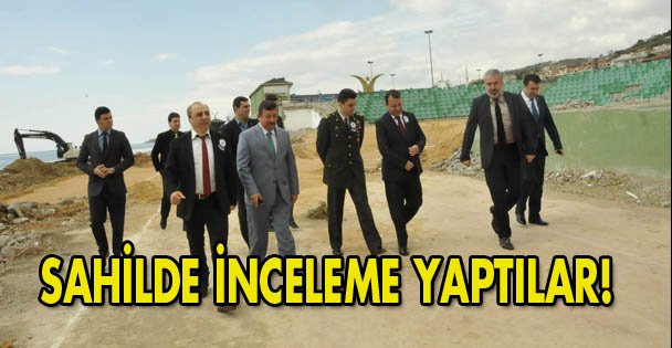 Sahilde inceleme yaptılar